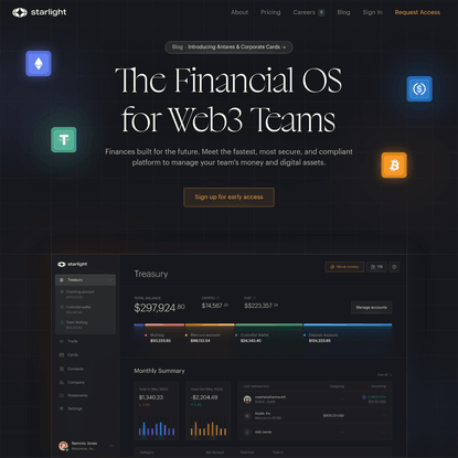 Starlight - The Financial OS for Web3 Teams