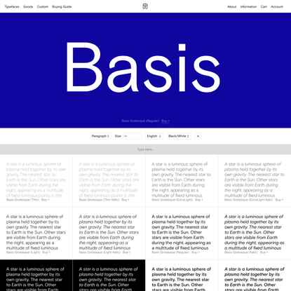 Basis Grotesque — Colophon Foundry