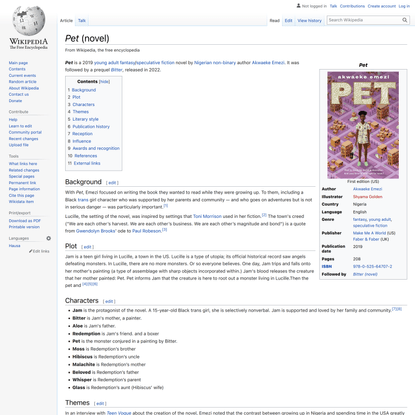 Pet (novel) - Wikipedia