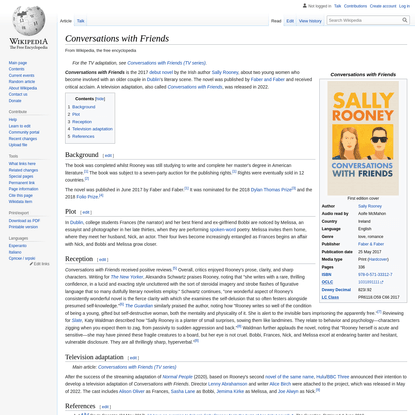 Conversations with Friends - Wikipedia