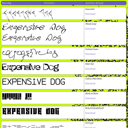 Rory King // design, writing, etc.
