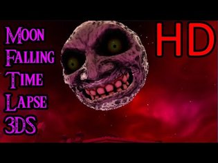 Majora's Mask 3D HD Moon Falling and Crashing - Game Over Scene