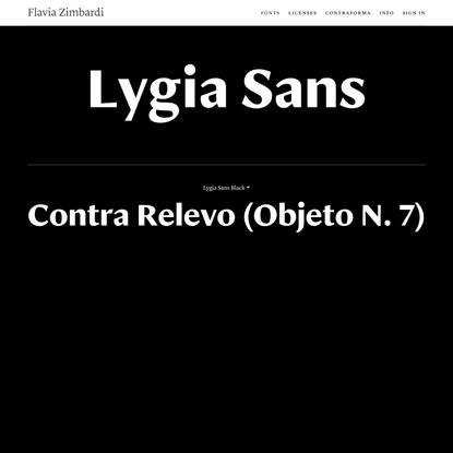 Lygia Sans | Flavia Zimbardi