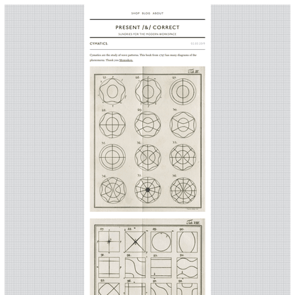 Cymatics. – Present&amp;Correct