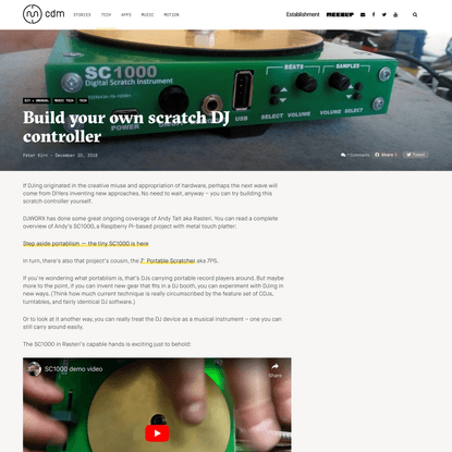 Build your own scratch DJ controller - CDM Create Digital Music