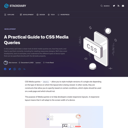 A Practical Guide to CSS Media Queries - Stack Diary