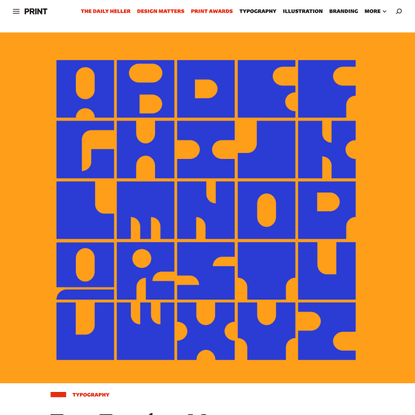 Type Tuesday: Meet Godina, a Modular Typeface With Endless Curved Forms