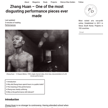 Zhang Huan - One of the most disgusting performance pieces ever made