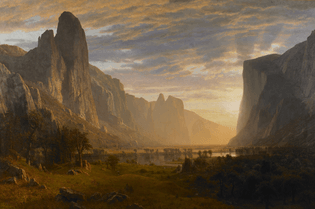 Looking Down the Yosemite Valley, California, 1865 by Albert Bierstadt