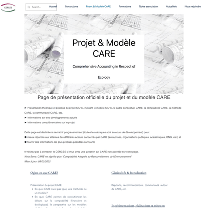 Projet CARE (Comprehensive Accounting in Respect of Ecology) | CERCES 