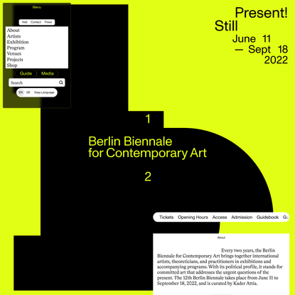 12th Berlin Biennale for Contemporary Art