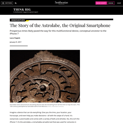 The Story of the Astrolabe, the Original Smartphone
