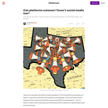 Can platforms outsmart Texas’s social media law?