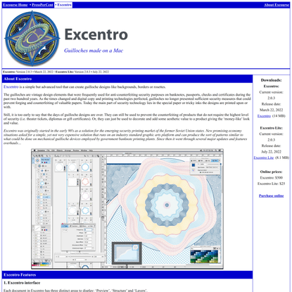 Excourse Excentro Information