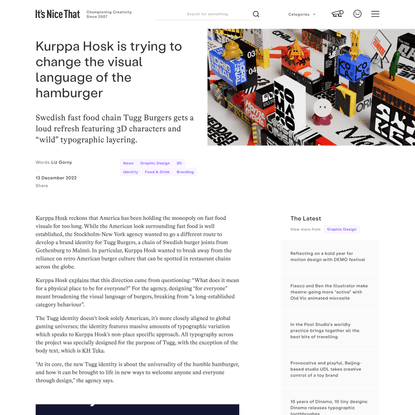 Kurppa Hosk is trying to change the visual language of the hamburger