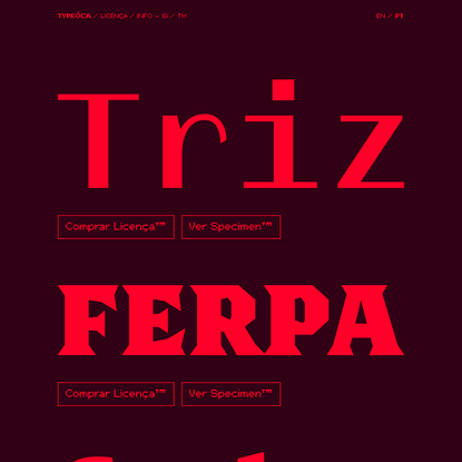 Typeóca, type foundry by Gabriel Figueiredo