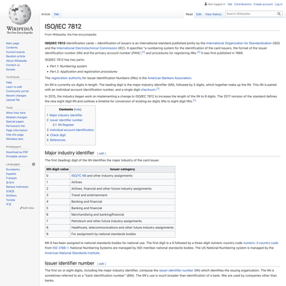 ISO/IEC 7812 - Wikipedia