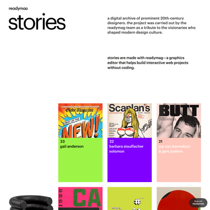 Readymag Stories