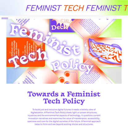 Feminist Tech Policy