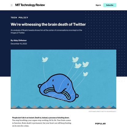 We’re witnessing the brain death of Twitter