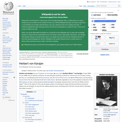 Herbert von Karajan - Wikipedia