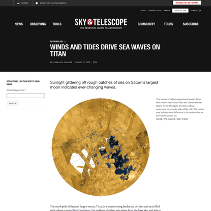 Winds and Tides Drive Sea Waves on Titan