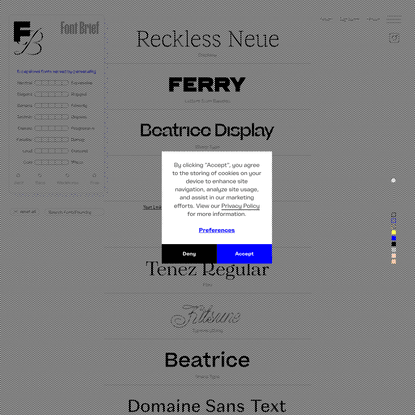 Font Brief