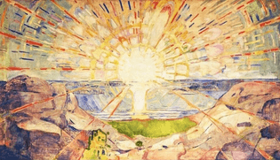 “the sun”by Edward Munch (1909)