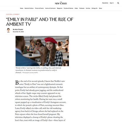 “Emily in Paris” and the Rise of Ambient TV