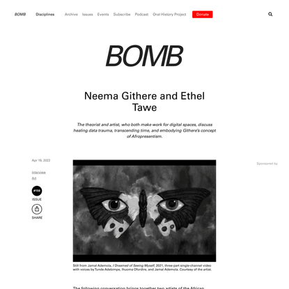 BOMB Magazine | Neema Githere and Ethel Tawe