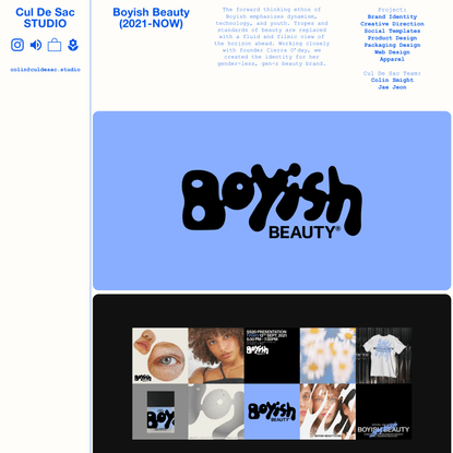Boyish Beauty — culdesac.studio