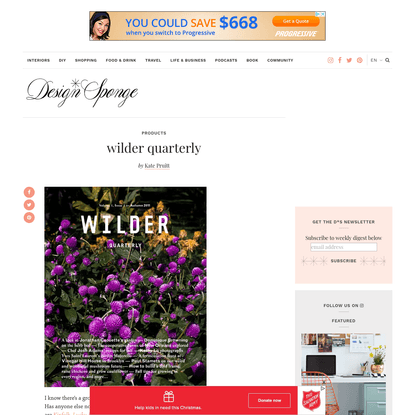 wilder quarterly - Design*Sponge
