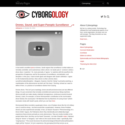 Drones, Sound, and Super-Panoptic Surveillance