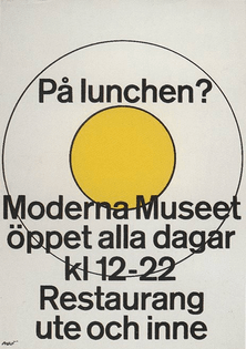 AT LUNCH? ANDERS ÖSTERLIN + JOHN MELIN FOR MODERNA MUSEET
