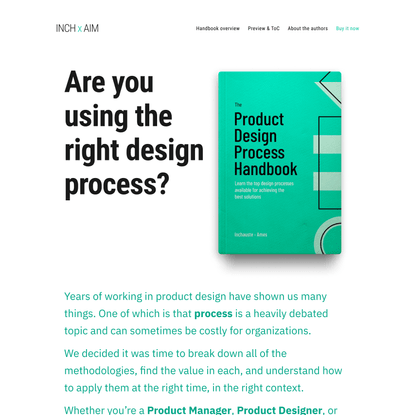 The Product Design Process Handbook