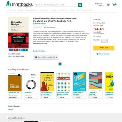 Ruined by Design: How Designers... book by Mike Monteiro