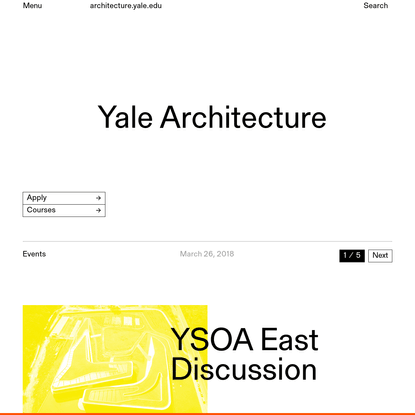 Home - Yale Architecture