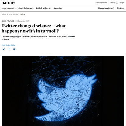 Twitter changed science — what happens now it’s in turmoil?