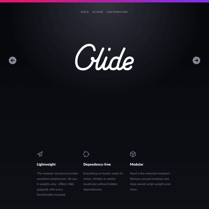 Glide.js | A dependency-free JavaScript ES6 slider and carousel