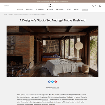 A Designer’s Studio Set Amongst Native Bushland