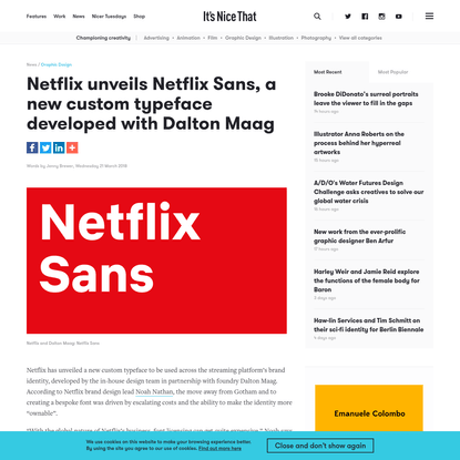 Netflix unveils Netflix Sans, a new custom typeface developed with Dalton Maag