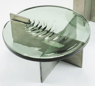 murano glass coffee table designed by noe duchaufour lawrance