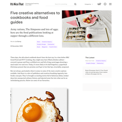 Five creative alternatives to cookbooks and food guides