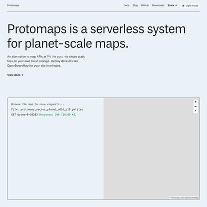 A serverless system for planet-scale maps