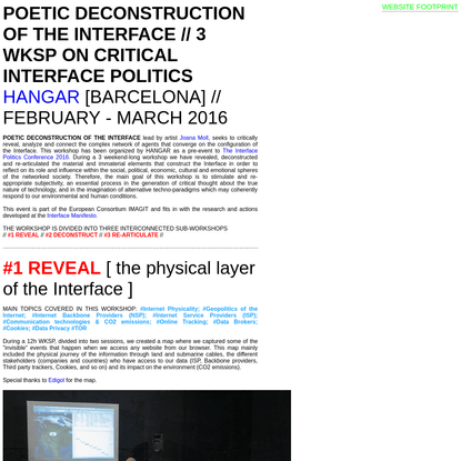 POETIC DECONSTRUCTION OF THE INTERFACE