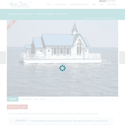 Houseboat for Sale -- World Famous - Beguiled