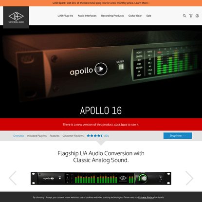 Apollo 16 | Thunderbolt Audio Interface | Universal Audio