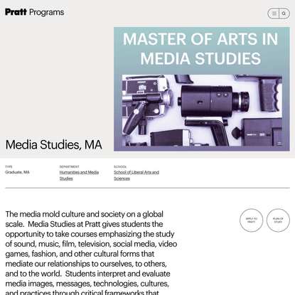 Media Studies, MA