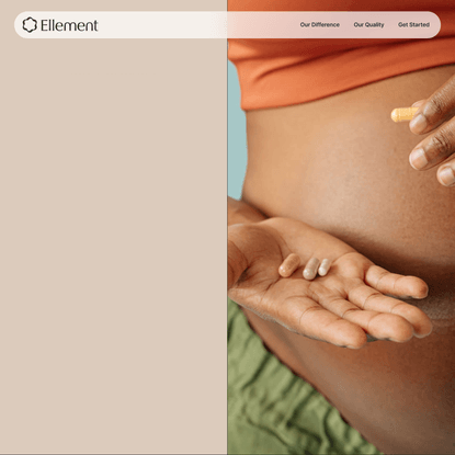 Prenatal supplements that grow with your baby — Ellement