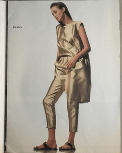 PRADA 1990 Styled by the late Manuela Pavesi, photos Albert Watson and starring the beautiful Cecilia Chancellor. Email rarebooksparis@gmail.com #prada #manuelapavesi